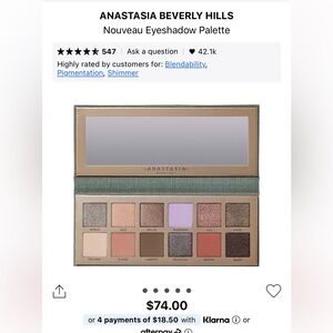 Anastasia Beverly Hills Eyeshadow Palette